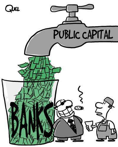 PUBLIC CAPITAL? By QUEL | Business Cartoon | TOONPOOL