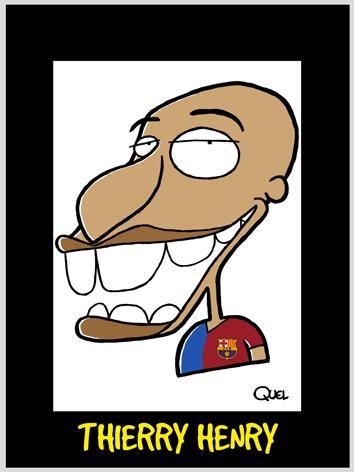 Cartoon: THIERRY HENRY CARICATURE (medium) by QUEL tagged thierry,henry,caricature