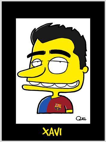 Cartoon: XAVI HERNANDEZ CARICATURE (medium) by QUEL tagged xavi,hernandez,caricature