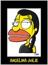 Cartoon: ANGELINA JOLIE CARICATURE (small) by QUEL tagged angelina,jolie,caricature