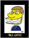 Cartoon: BILL GATES CARICATURE (small) by QUEL tagged bill,gates,caricature