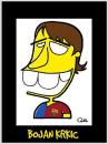 Cartoon: BOJAN KRKIC CARICATURE (small) by QUEL tagged bojan krkic caricature