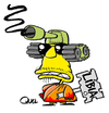 Cartoon: GADDAFI COUNTER-ATTACKS (small) by QUEL tagged gaddafi,counter,attacks