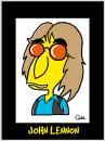 Cartoon: JOHN LENNON CARICATURE (small) by QUEL tagged john,lennon,caricature