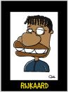 Cartoon: Rijkaard Caricature (small) by QUEL tagged rijkaard,caricature