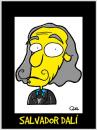 Cartoon: SALVADOR DALI CARICATURE (small) by QUEL tagged salvador,dali,caricature