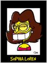 Cartoon: SOPHIA LOREN CARICATURE (small) by QUEL tagged sophia,loren,caricature