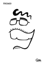 Cartoon: THIAGO CARICATURE (small) by QUEL tagged thiago,caricature
