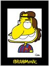 Cartoon: ZLATAN IBRAHIMOVIC CARICATURE (small) by QUEL tagged zlatan ibrahimovic caricature