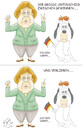 Cartoon: Wahl 09 (small) by VoBo tagged bundestag wahl angela merkel german election cartoon