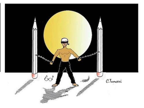 Cartoon: 543g (medium) by CEMAL TUNCER tagged tre