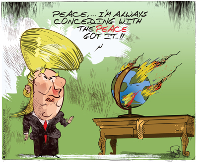 Cartoon: D.Trump (medium) by Lacosteenz tagged trump