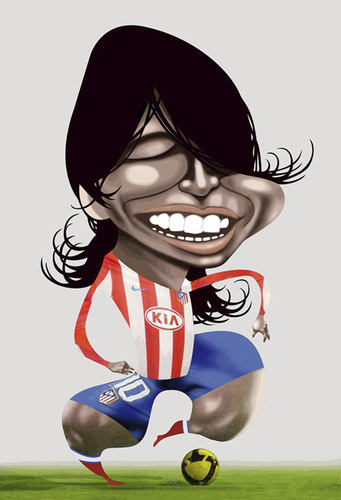 Cartoon: Sergio kun Agüero (medium) by pincho tagged kun,sergio,aguero,atletico,madrid,delantero,futbol,deporte,seleccion,argentina