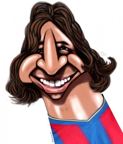 Cartoon: Zlatan Ibrahimovic (medium) by pincho tagged zlatan,ibrahimovic,futbol,barcelona,barca,delantero,sueco,crack,goles,azulgrana
