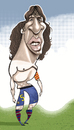 Cartoon: Carles Puyol (small) by pincho tagged carles,puyol,barcelona,futbol,capitan,tarzan,seleccion