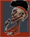Cartoon: Omara Portuondo (small) by pincho tagged omara portuondo musica cubana cuba cantante artista buena vista social club caricatura arte