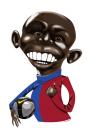 Cartoon: Samuel Eto (small) by pincho tagged barcelona,samuel,eto,barca,futbol,football,deporte,liga