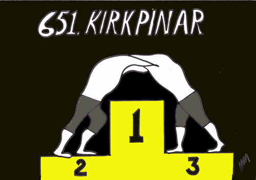 Cartoon: 651.KIRKPINAR (medium) by MSB tagged kirkpinar