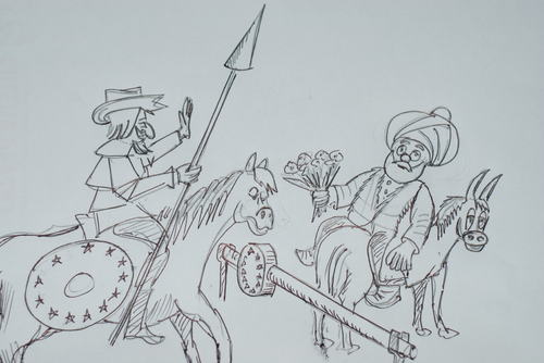 Cartoon: AB-TC (medium) by MSB tagged avrupa,birligi,türkiye,iliskileri