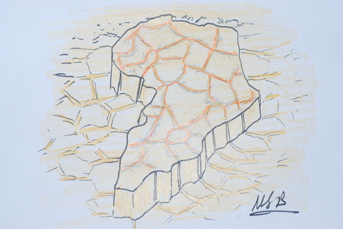 Cartoon: afrika (medium) by MSB tagged afrika