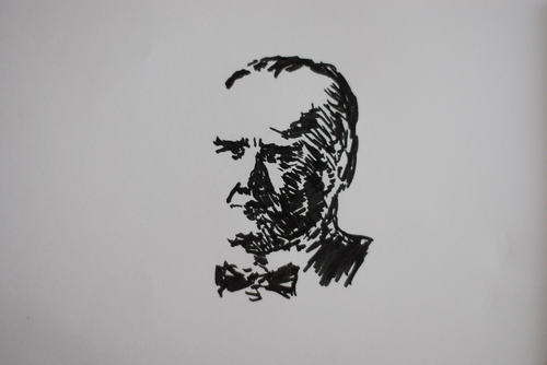 Cartoon: Atatürk (medium) by MSB tagged atatürk