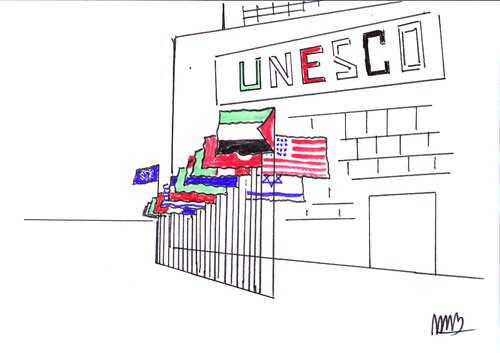 Cartoon: filistin (medium) by MSB tagged unesco