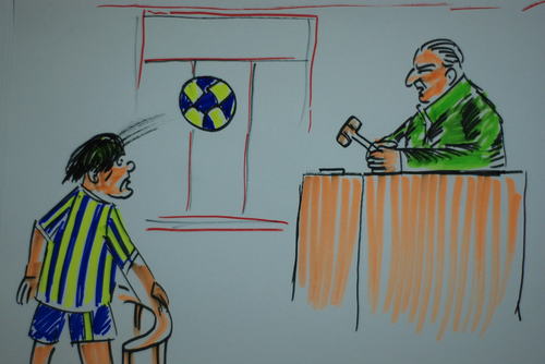 Cartoon: FUTBOL VE SIKE (medium) by MSB tagged futbol