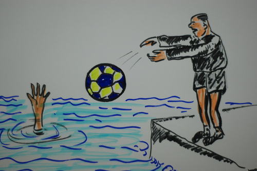 Cartoon: FUTBOL VE SIKE (medium) by MSB tagged futbol