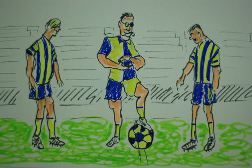 Cartoon: FUTBOL VE SIKE (medium) by MSB tagged futbol