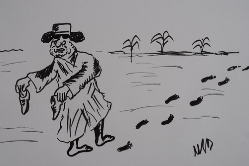 Cartoon: GADDAFI (medium) by MSB tagged gaddafi