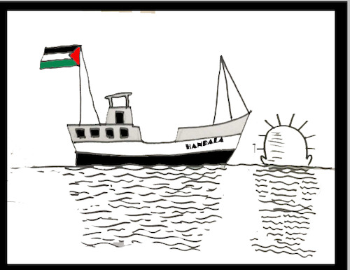Cartoon: HANDALA (medium) by MSB tagged handala
