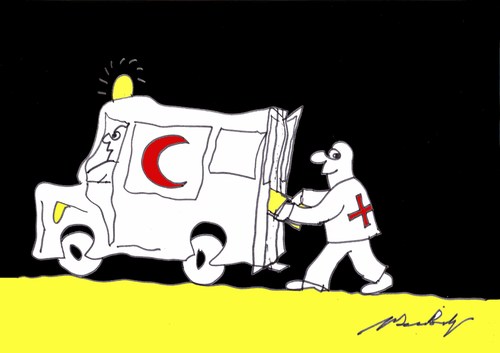 Cartoon: ilk yardim (medium) by MSB tagged ilk,yardim