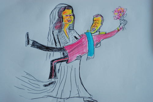Cartoon: ingiliz kraliyet dügünü (medium) by MSB tagged kate,william,royal,wedding