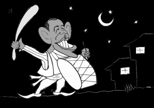 Cartoon: obama (medium) by MSB tagged obama