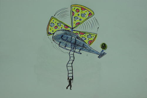 Cartoon: pizza (medium) by MSB tagged pizzapitch