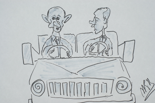 Cartoon: putin medvedev (medium) by MSB tagged putin,medvedev