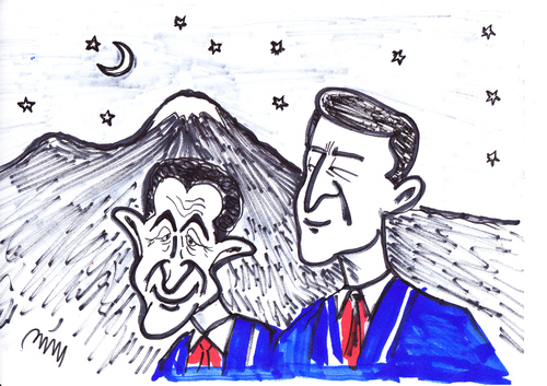 Cartoon: SARKOZYAN (medium) by MSB tagged sarkozyan