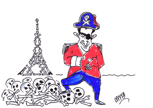 Cartoon: SARKOZYAN (medium) by MSB tagged sarkozyan