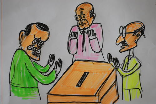 Cartoon: SECIM-2011 (medium) by MSB tagged secim