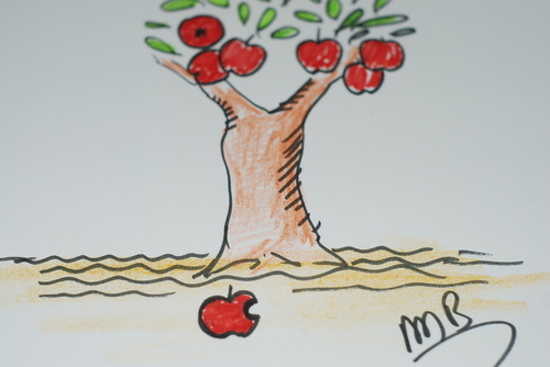 Cartoon: STEVE JOBS (medium) by MSB tagged apple