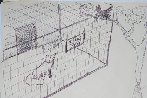 Cartoon: tilki ile karga (medium) by MSB tagged tilki,ile,karga