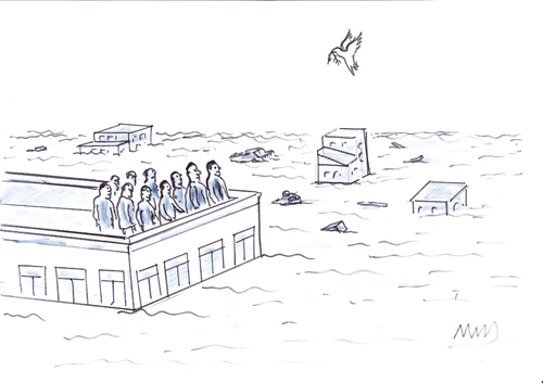 Cartoon: tsunami (medium) by MSB tagged tsunami