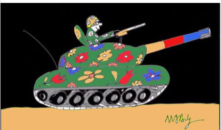 Cartoon: war (medium) by MSB tagged war