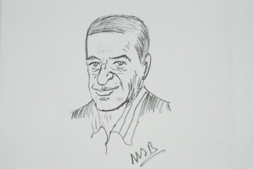 Cartoon: Yasar KemalTuran (medium) by MSB tagged yasar,kemal,turan