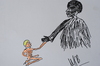 Cartoon: afrika (small) by MSB tagged afrika