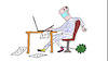 Cartoon: corona virus (small) by MSB tagged corona,virus