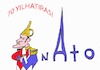 Cartoon: NATO-MACRON (small) by MSB tagged nato