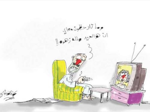 Cartoon: eid cartoon (medium) by hamad al gayeb tagged eid,cartoon