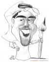 Cartoon: my portrat eby Thamer Hosni (small) by hamad al gayeb tagged my portrat eby thamer hosni