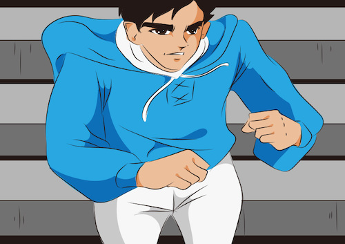 Cartoon: HIGH SCHOOL BOXER (medium) by Akiyuki Kaneto tagged boximg,sports,anime,manga